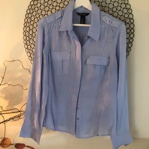 White House Black market silk blouse size 12 in excellent condition